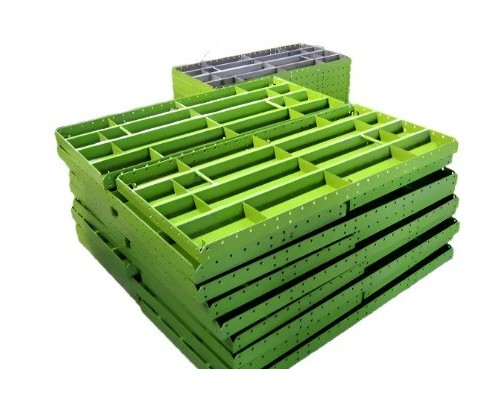 Formaleta metálica modular para muros y placas de concreto